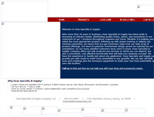 Tablet Screenshot of hosespecialty.net
